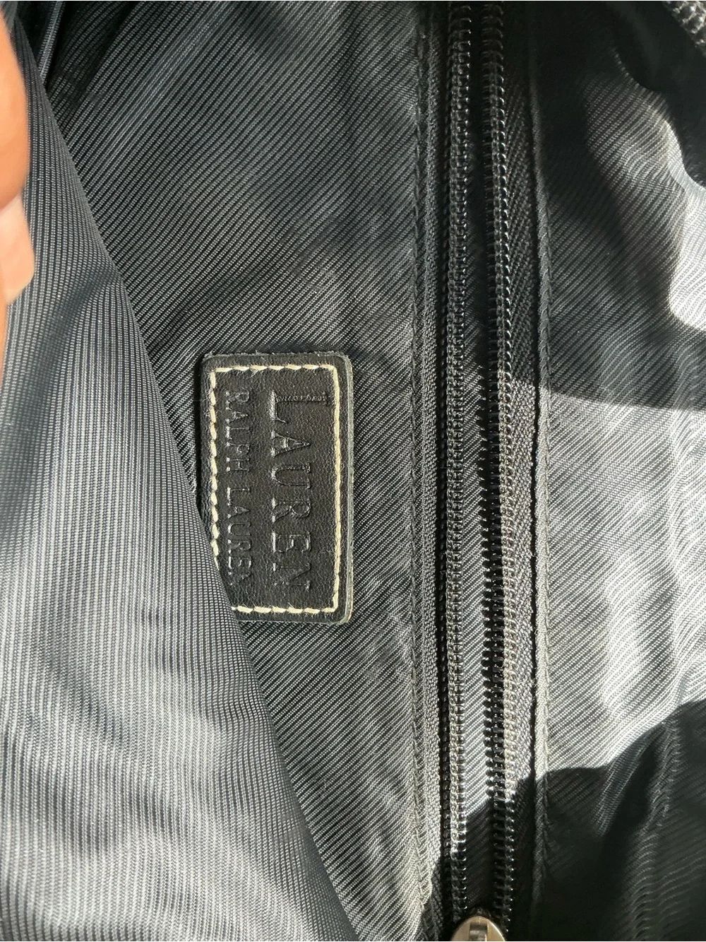 Ralph Lauren Black Leather Hobo Bag